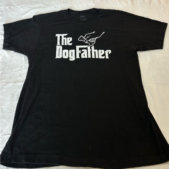 Ann Arbor T Shirt Company Black, The Dog Father, 100% Cotton Graphic Tee - Picture 1 of 6